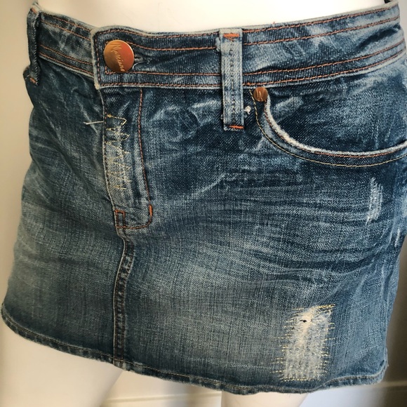 Marciano Mini Denim Skirt - Picture 4 of 7